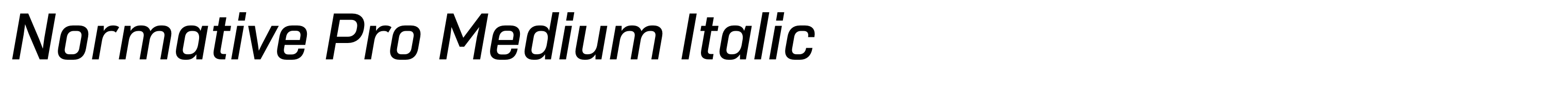 Normative Pro Medium Italic